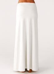 Shoreline Glow Maxi Skirt - Off White