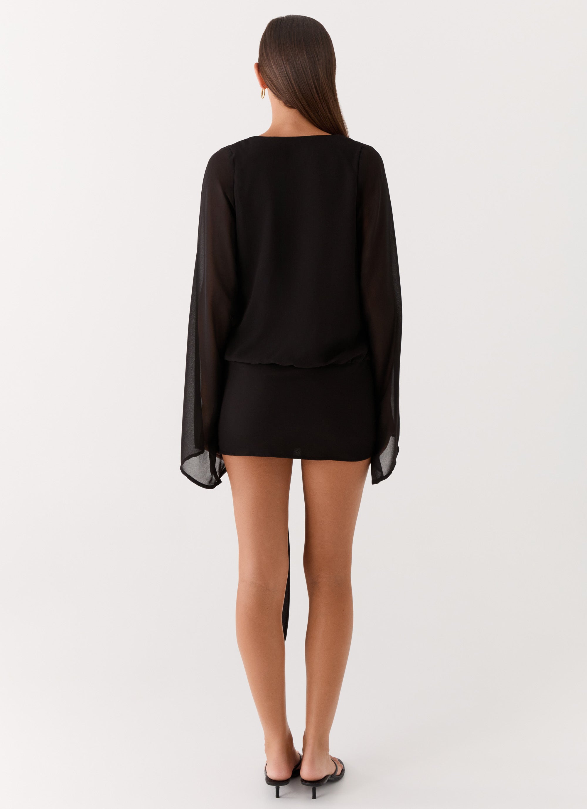 Sorrel Long Sleeve Mini Dress - Black