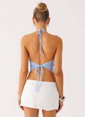Starlight Halter Top - Blue