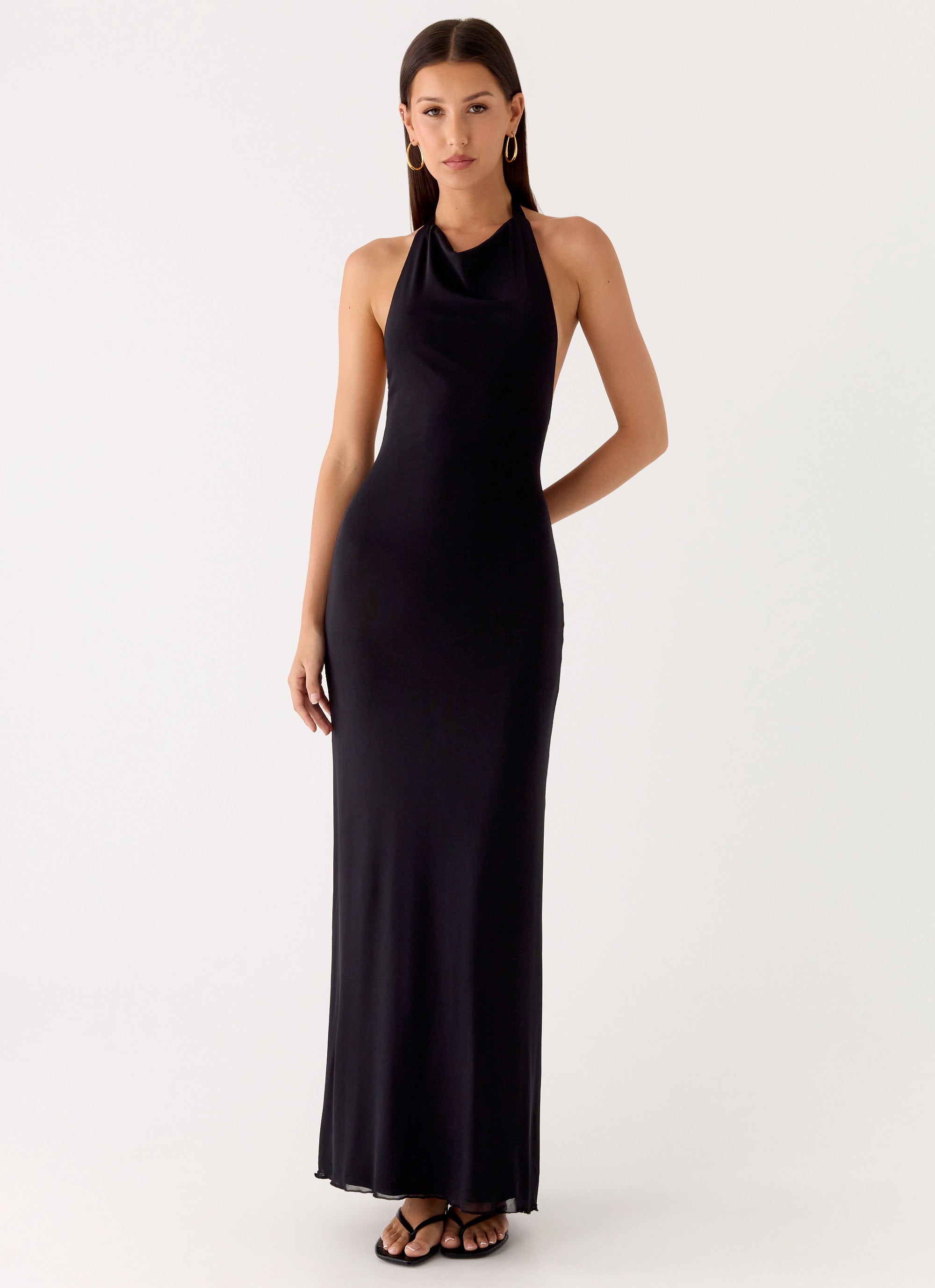 Starlight Nights Maxi Dress - Black