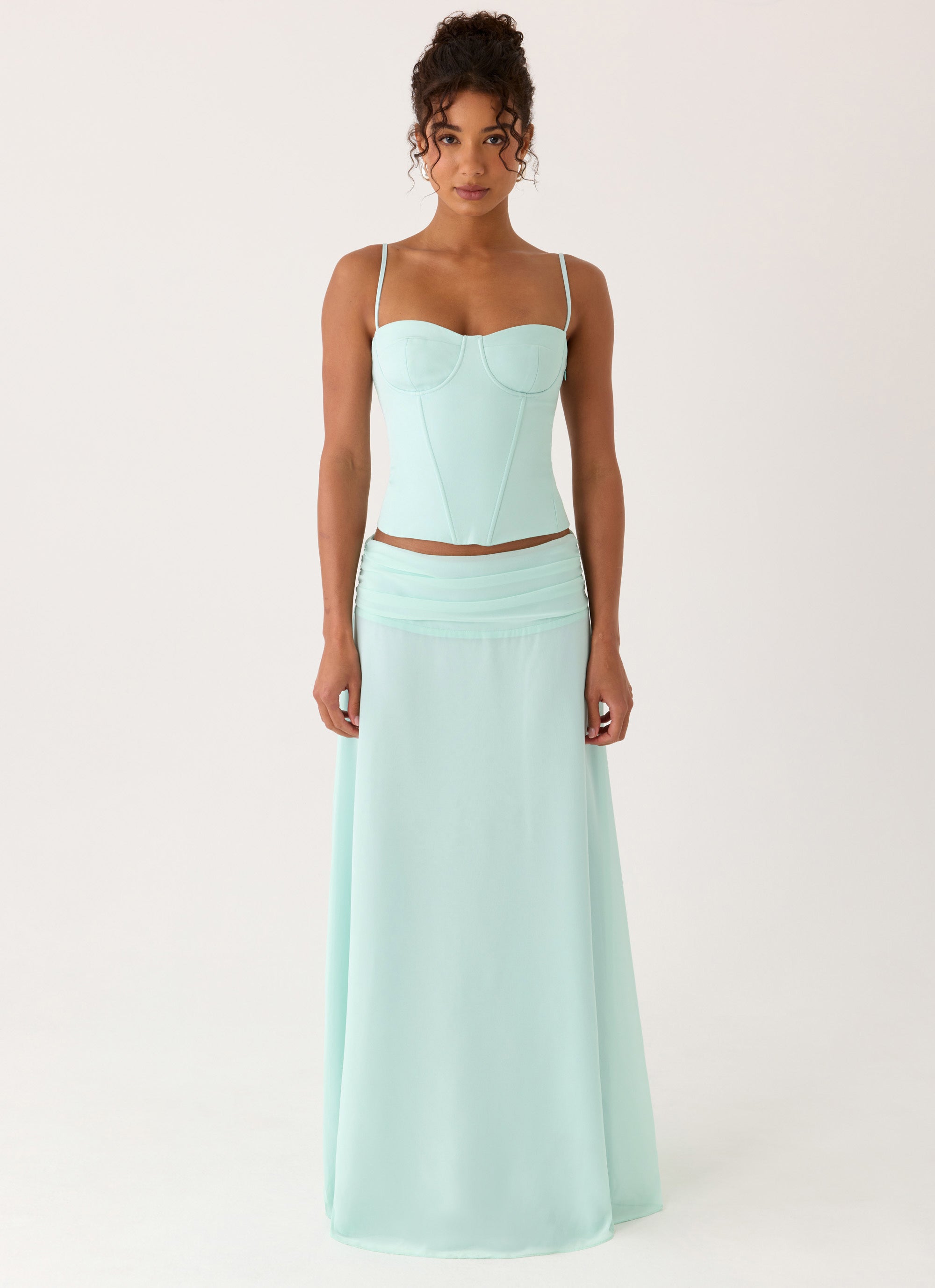 Tayana Corset Top - Pistachio