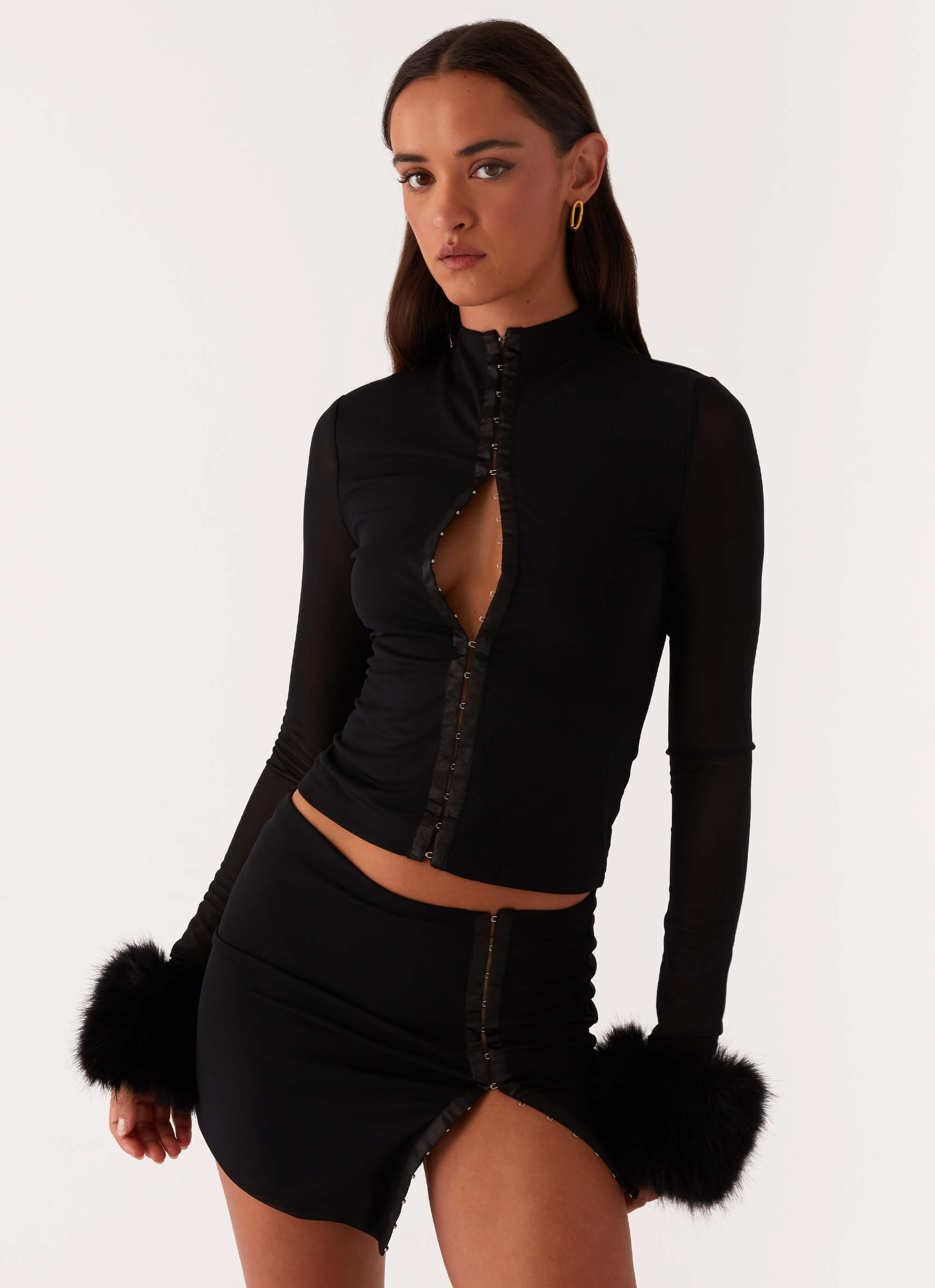 Tayanna Mini Skirt - Black