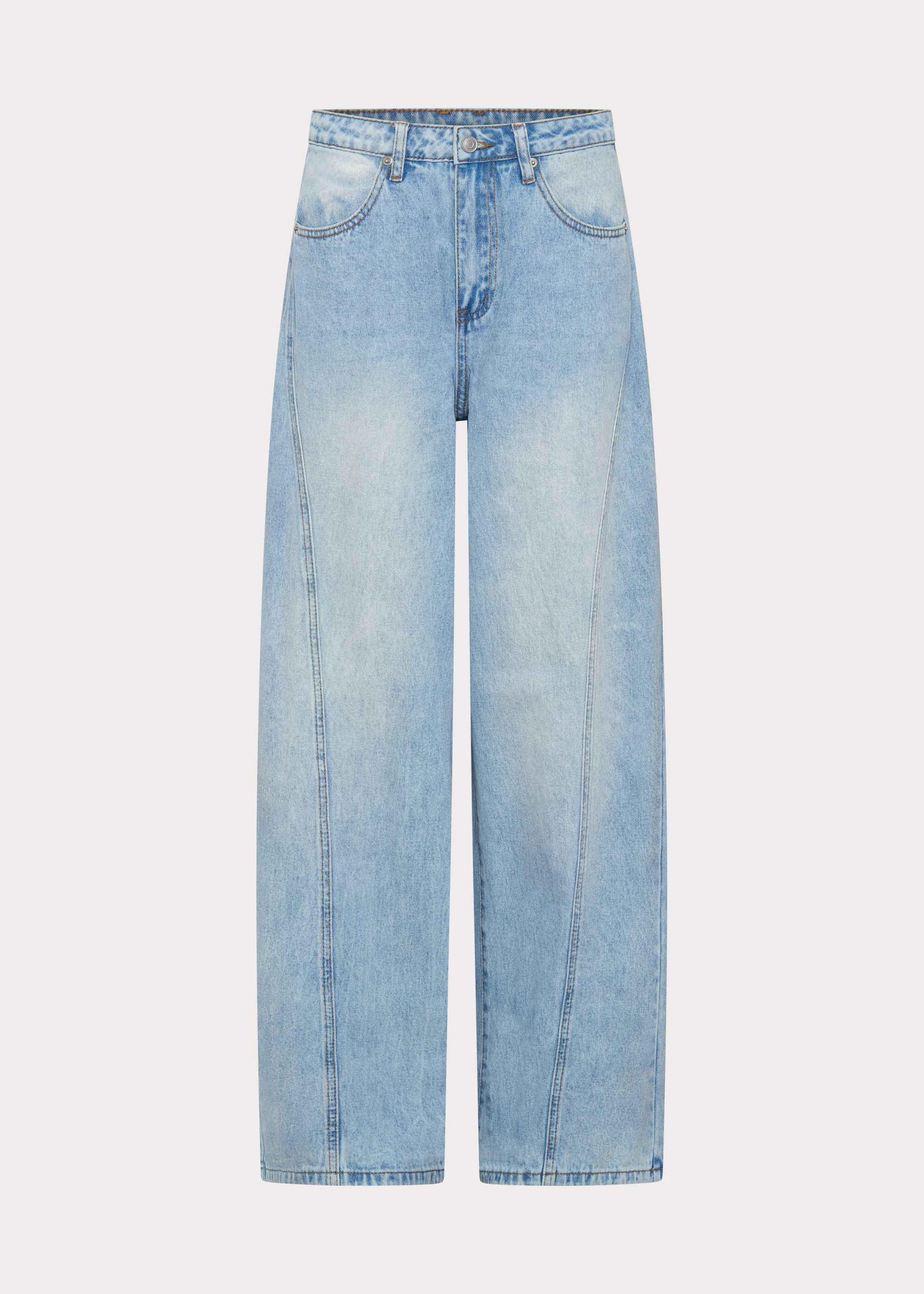 Timeless Wide Leg Jeans - Bleached Blue