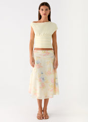 Valley Midi Skirt - Spring Meadow