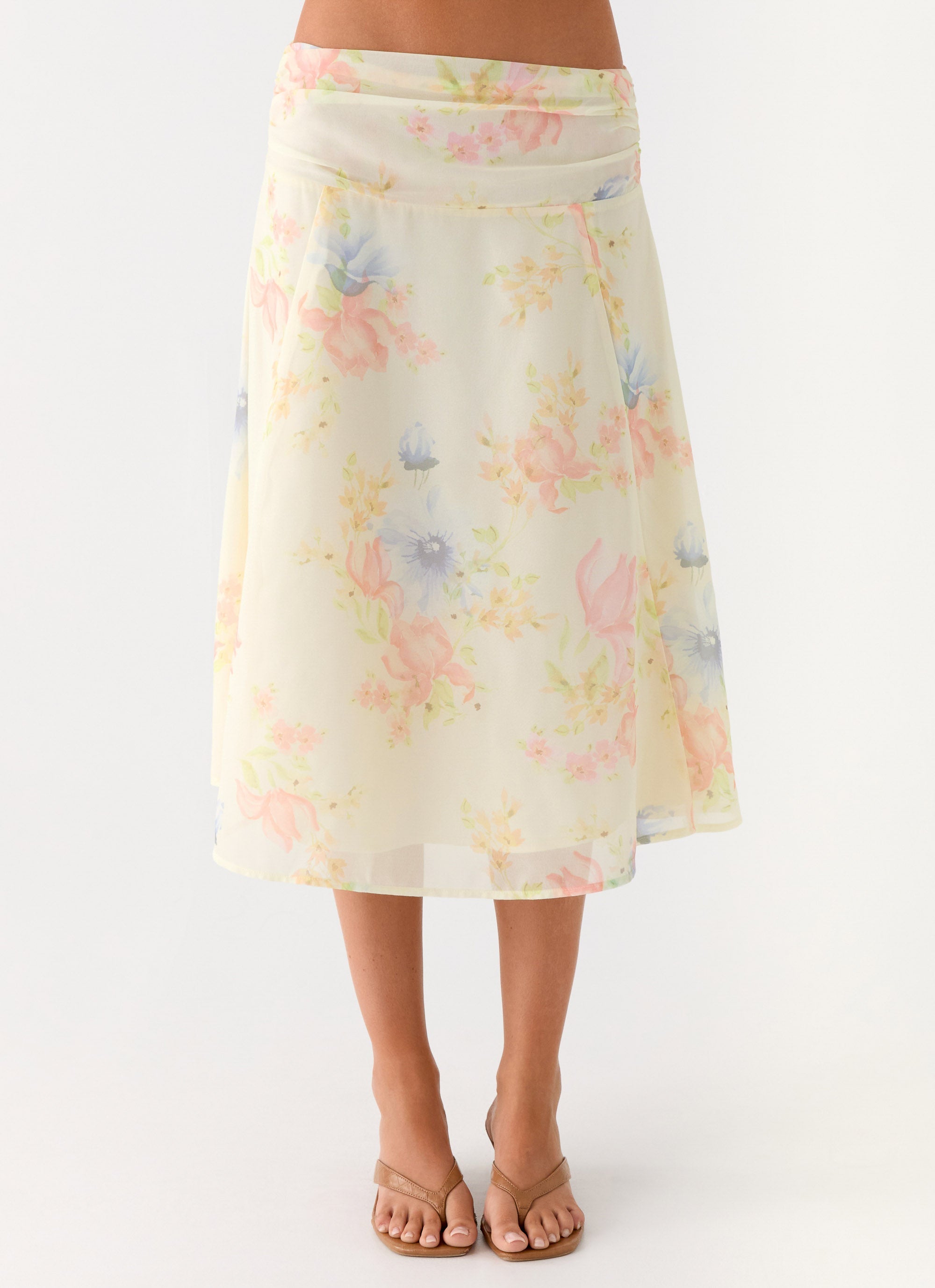 Valley Midi Skirt - Spring Meadow