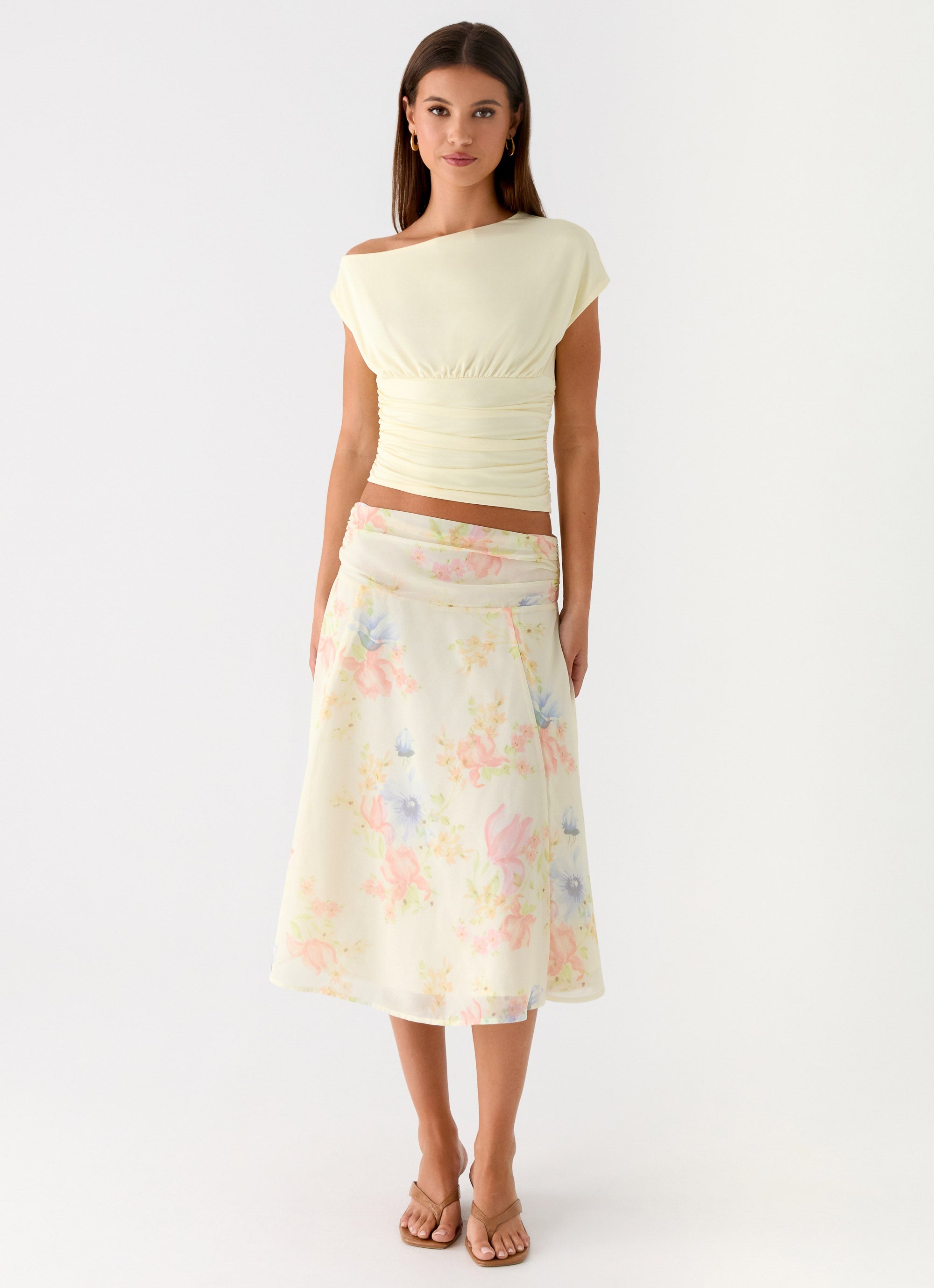 Valley Midi Skirt - Spring Meadow