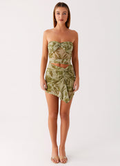 Varona Mini Dress - Jade Fern