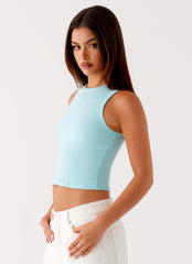 Veda Tank Top - Turquoise
