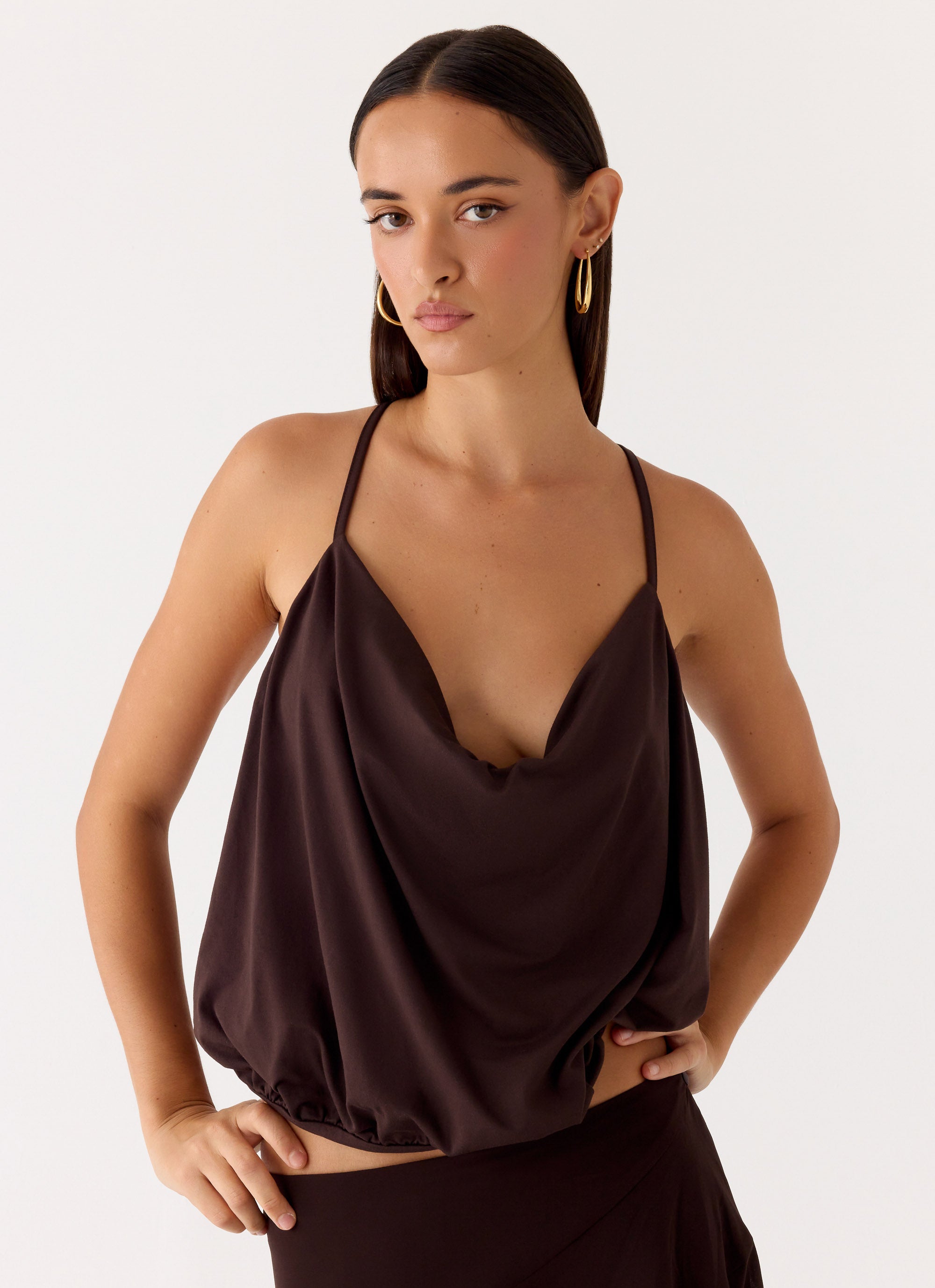 Yaz Top - Chocolate Plum