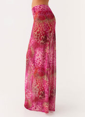 Camellia Maxi Skirt - Lavender Lagoon