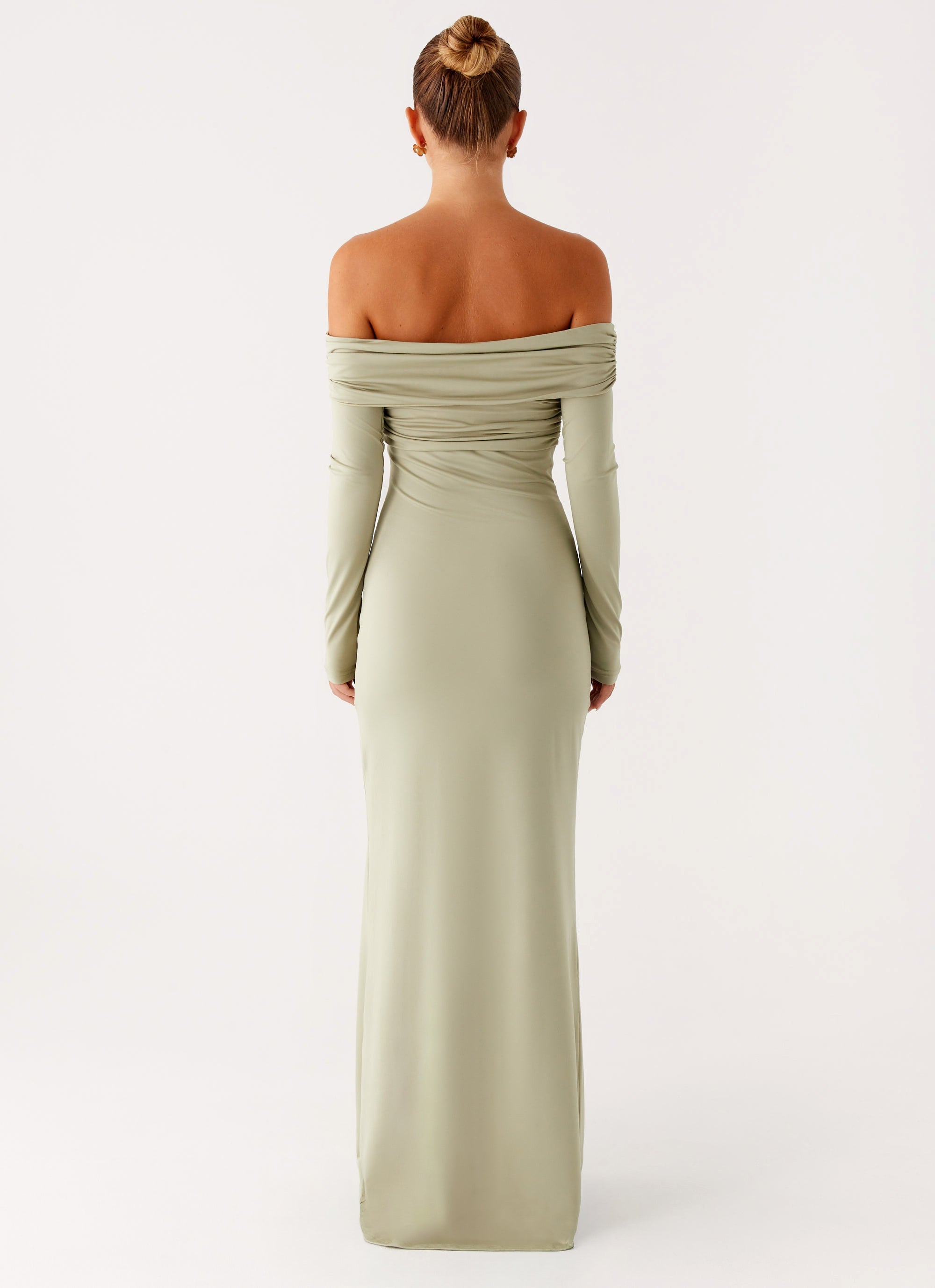 Marla Long Sleeve Maxi Dress - Sage